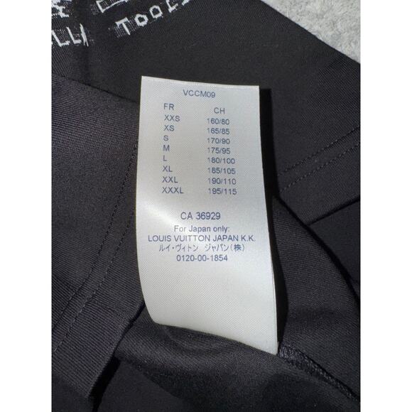 Louis Vuitton LV Cartoons Jacquard Black White Logo Short Sleeve T-Shirt Large L - Picture 13 of 13